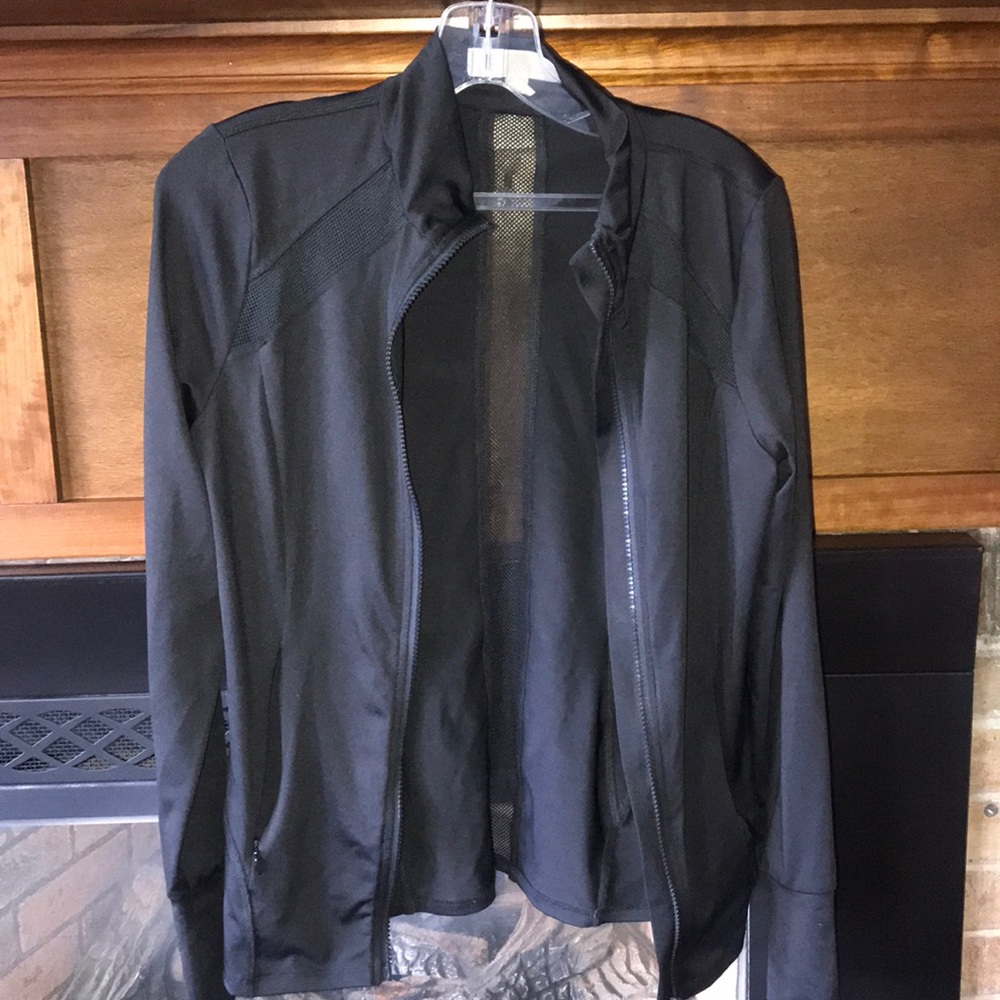 Black workout jacket